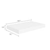 Yuna Floating Wall Shelf Set of 2 | White Honeycomb MDF | Metal Accents BM339747