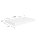 Yuna Floating Wall Shelf Set of 2 | White Honeycomb MDF | Metal Accents BM339747