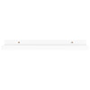 Suzzy Wall Mounting Shelves Set of 4 | Floating Design | White Wood | 16’’ BM339750