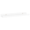 Suzzy Wall Mounting Shelves Set of 4 | Floating Design | White Wood | 16’’ BM339750