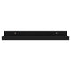 Suzzy Wall Mounting Shelves Set of 4 | Floating Design | Black Wood | 16’’ BM339751