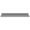 Suzzy Wall Mounting Shelves Set of 4 | Floating Design | Gray Wood | 16’’ BM339752