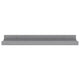 Suzzy Wall Mounting Shelves Set of 4 | Floating Design | Gray Wood | 16’’ BM339752