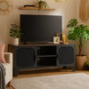 Andy TV Stand Media Cabinet | 2 Doors | 1 Shelf | 41" Brown and Black