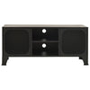 Andy 41’’ TV Stand Media Cabinet | 2 Doors | 1 Shelf | Gray & Black BM339758