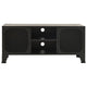 Andy 41’’ TV Stand Media Cabinet | 2 Doors | 1 Shelf | Gray & Black BM339758