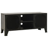 Andy 41" TV Stand Media Cabinet | 2 Doors | 1 Shelf | Gray & Black