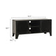 Andy 41’’ TV Stand Media Cabinet | 2 Doors | 1 Shelf | Gray & Black BM339758