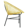 Jackie Outdoor Acapulco Chair | Beige Poly Rattan | Powder Coated Steel BM339766