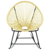 Jackie Rocking Acapulco Chair | Beige Poly Rattan | Powder Coated Steel BM339767