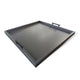 Yela Decorative Tray, 27x27 Square with Black Handles, Urban Bronze