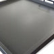 Yela Decorative Tray, 27x27 Square with Black Handles, Urban Bronze