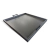 Yela Decorative Tray | 27x27 Square w Black Handles | Urban Bronze