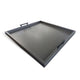 Yela Decorative Tray, 27x27 Square with Black Handles, Urban Bronze