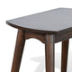 Neva Chairside Table | 24’’ Rectangular Top | Angled Legs | Dark Brown BM339791