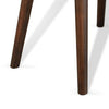 Neva Chairside Table | 24" Rectangular Top | Angled Legs | Dark Brown