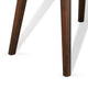 Neva Chairside Table | 24" Rectangular Top | Angled Legs | Dark Brown
