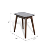 Neva Chairside Table | 24’’ Rectangular Top | Angled Legs | Dark Brown BM339791