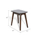 Neva Chairside Table | 24" Rectangular Top | Angled Legs | Dark Brown