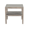 Fela Chair Side Table | 24’’ Top w Open Shelf | Natural Brown BM339794