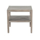 Fela Chair Side Table | 24’’ Top w Open Shelf | Natural Brown BM339794