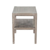 Fela Chair Side Table | 24’’ Top w Open Shelf | Natural Brown BM339794