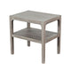 Fela Chair Side Table | 24’’ Top w Open Shelf | Natural Brown BM339794