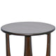 Natra Chairside Table | 22’’ Round Top w Cutout Base | Dark Brown BM339795