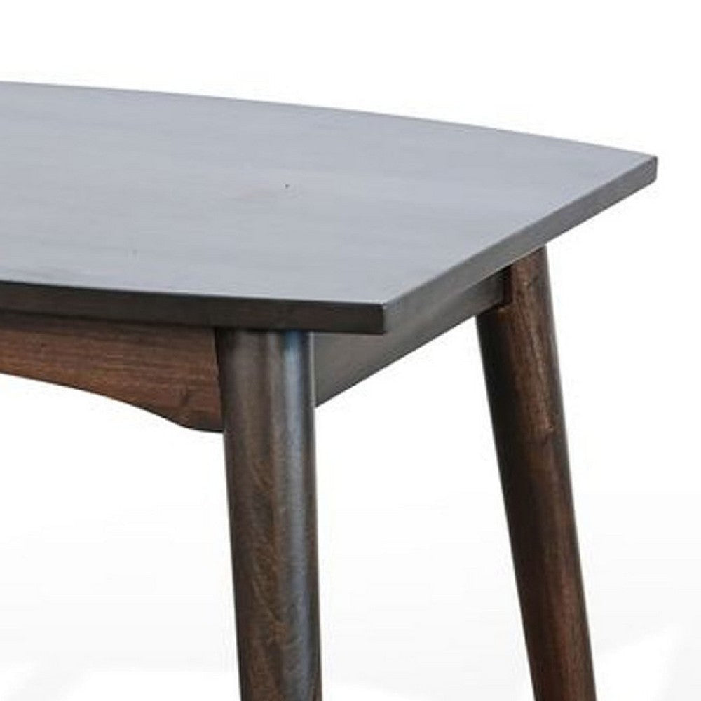 Neva Side End Table | 24’’ Square Top w Angled Legs | Dark Brown BM339796
