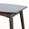 Neva Side End Table | 24" Square Top w Angled Legs | Dark Brown