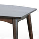 Neva Side End Table | 24" Square Top w Angled Legs | Dark Brown