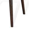 Neva Side End Table | 24" Square Top w Angled Legs | Dark Brown