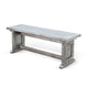 Bench | 48’’ Wide Plank Style Seat | Farmhouse Gray Pedestal Base BM339798