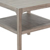 Side End Table w Lower Shelf | 24’’ Square Top | Natural Brown BM339799