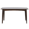 Neva Sofa Console Table | 48" Rectangular | Angled Legs | Dark Brown
