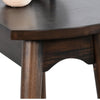Neva Sofa Console Table | 48" Rectangular | Angled Legs | Dark Brown