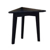 Liom Nesting Side Table Set of 2 | Triangular Top | Black Solid Mindi Wood BM339804