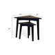 Liom Nesting Side Table Set of 2 | Triangular Top | Black Solid Mindi Wood BM339804