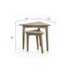 Liom Nesting Side Table Set of 2 | Triangular Top | Natural Brown Mindi Wood BM339805