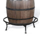 Yael Counter Height Pub Bar Table | Wine Barrel Base | Lazy Susan Top | Brown BM339808