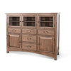 Yael Server Console | 59’’ | 5 Drawers w 5 Cabinets | Natural Brown Mahogany Wood BM339814