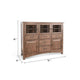 Yael Server Console | 59’’ | 5 Drawers w 5 Cabinets | Natural Brown Mahogany Wood BM339814