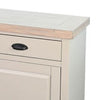 Loma Sideboard Buffet Server | 95’’ | 4 Cabinet Doors | Light Gray Wood BM339817