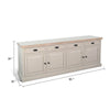 Loma Sideboard Buffet Server | 95’’ | 4 Cabinet Doors | Light Gray Wood BM339817