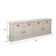 Loma Sideboard Buffet Server | 95’’ | 4 Cabinet Doors | Light Gray Wood BM339817