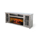 Gery TV Media Console w Log Fireplace | 76’’ | 2 Cabinets | Gray BM339821