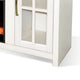 Gery TV Media Console w Crystal Fireplace | 76’’ | 2 Cabinets | White BM339824