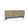 Claire Buffet Server Console | 3 Drawers 2 Cabinets | Wheat-Black Mindi Wood BM339831