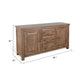 Yael Buffet Cabinet w Wine Rack | 3 Drawers | Natural Mindi Wood BM339832