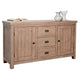 Camie Buffet Server | 3 Drawers | 2 Cabinets | Wine Racks | Brown Mahogany